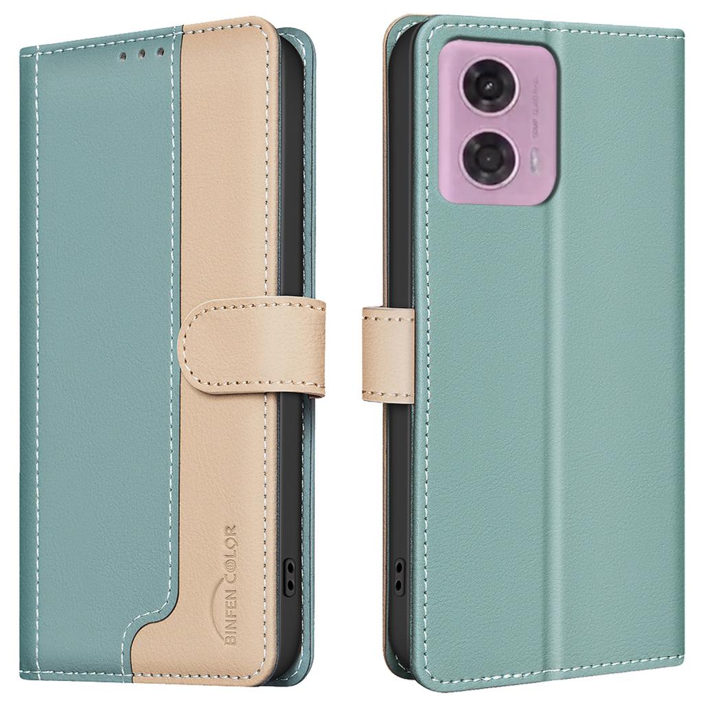 For Motorola Moto G04 4G/G24 4G Case RFID Blocking Leather Cover
