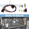 1 Set Thermo Electric Fan Relay Kit with 185'F on-175'F Off Thread-In Probe 40A