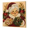 Kit per Creare Decorazioni da Parete Kit Artistico con Perle Finte di Natale, 20x20cm Pittura Natalizia Fai da Te Progetto di Artigianato Multidimensionale Diamanti 3D Scintillanti per Adulti, Festivo