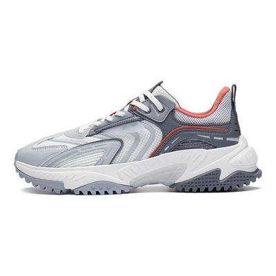 Li Ning Star Trail Classic Shock Absorbing Non-Slip Wear-Resistant Breathable Low-Top Sports Casual Shoes Men Sneakers White Gray AGCS263-3