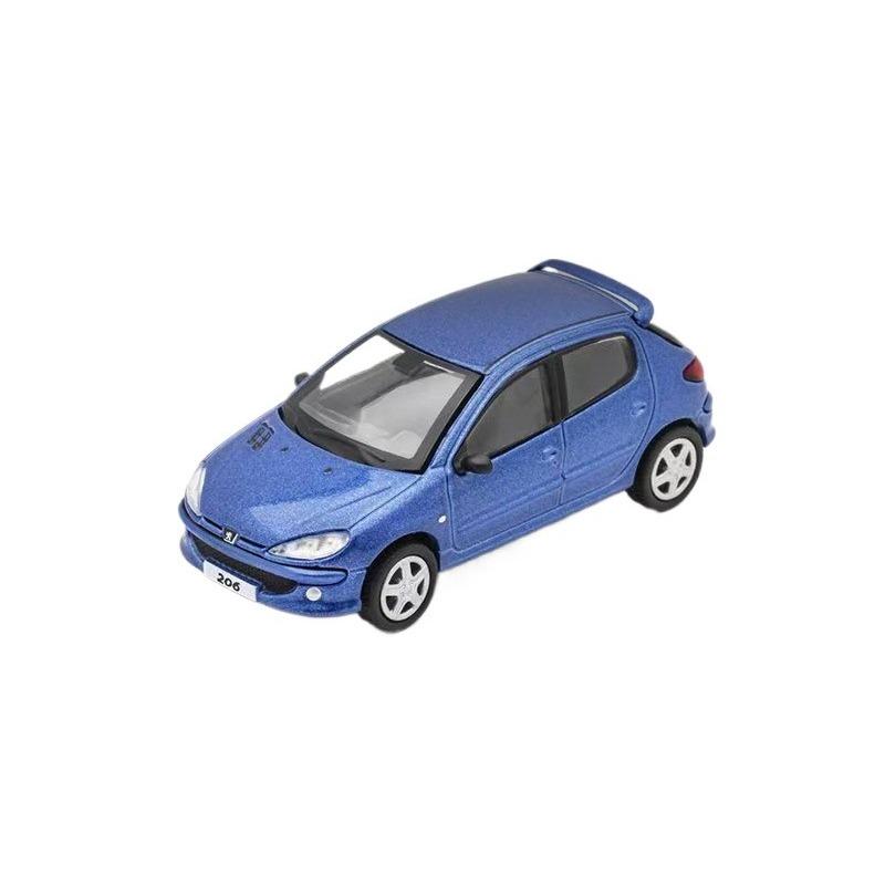 1/64 PEUGEOT 206 Alloy Miniature Car Model Diecast Metal Scale Model Car Static Collection Children Toy Car Vehicles Gifts