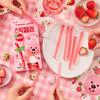 YEM Zanmang Loopy Strawberry‑Flavor Long Strip Candy 60g | Tangy Sweet Fruit Taste, Chewy Elastic Texture, Unique Strip Shape