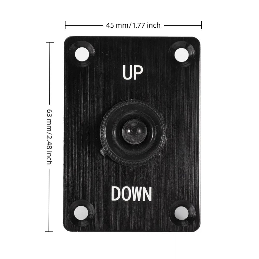 Wytrzymały Panel Sterowania Wciągarką 12V Aluminiowy Wodoodporna Osłona Przełącznik Sterujący Przełącznik Kołyskowy Jacht