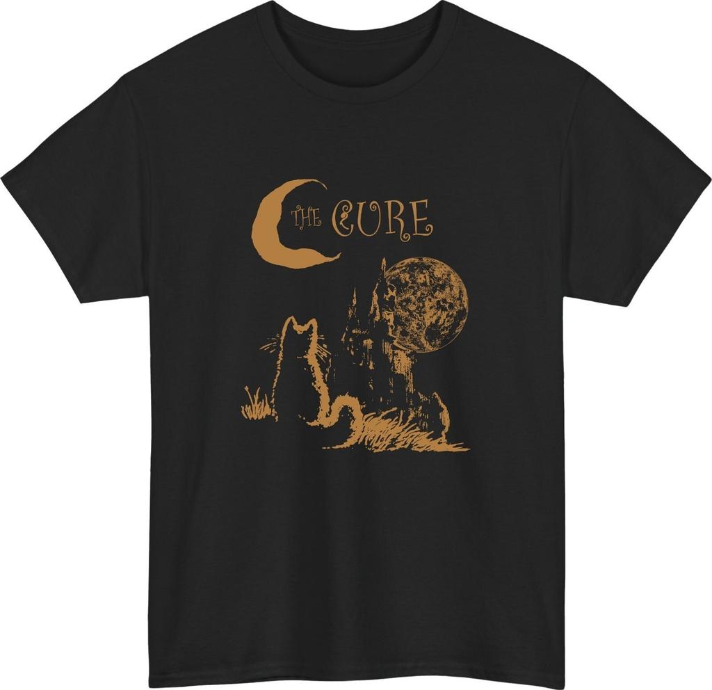 The Cure Cat Unisex 90s Alt Indie Rock Band Vintage Graphic Tee Top Unisex T-Shirt