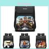 Geräumiger Luffy Zoro Rucksack für Grundschüler Jungen und Mädchen Mit Doppellagigem Oxford-Stoff