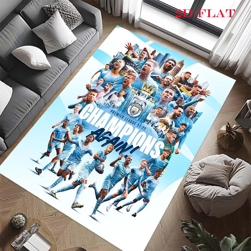 The Blues Team Carpet Rug for Living Room Bedroom Home Sofa Decoration,Kids Play Nonslip Floor Mat