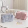 Plush Makeup Bag For Women Zipper Large Soft Cosmetic Bag Travel Make Up Toiletry Bag Washing Pouch Travel Organizer Bag