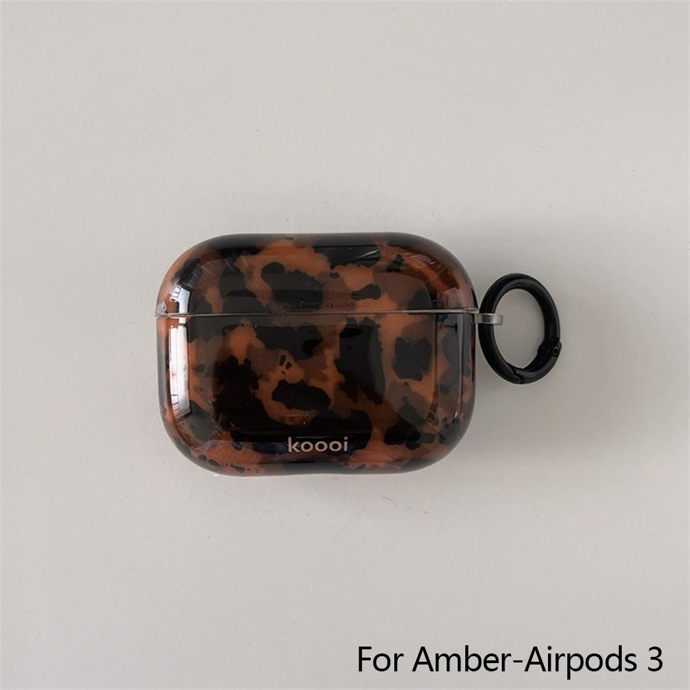 

Стильный темный черепаховый янтарный глянцевый чехол для AirPods 1 2 3 4 Pro AirPods Pro 2 противоударный защитный чехол Amber-Airpods 3