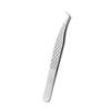 Pinzette Professionali in Acciaio Inossidabile Blooming Princess per Estensione Ciglia con Punte Seghettate ad Alta Precisione