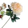 Peony Single Stem Large Silk Flower for Living Room or Wedding Decoration
