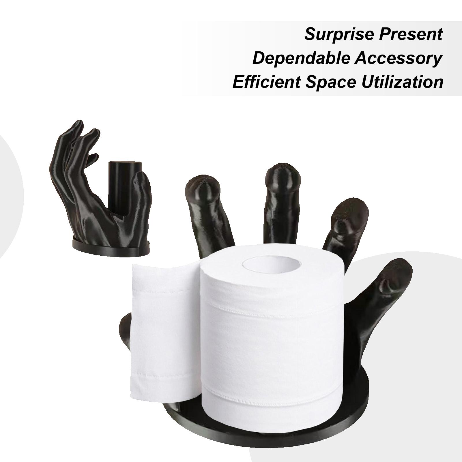 

Paper Towel Holder Wall Mount Hand Shaped Kitchen Paper Towels Holder Art Model Bathroom Accessories Paper Towel Stand CHINA