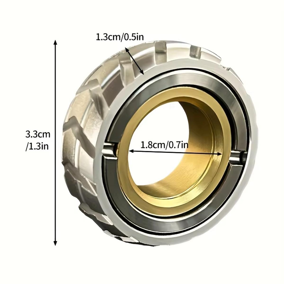 

EDC Fidget Toys Ring Slider Fidget Toys Stress Relief for Adults Magnetic Metal Stainless Steel ADHD Leisure Tactile Coins золотий