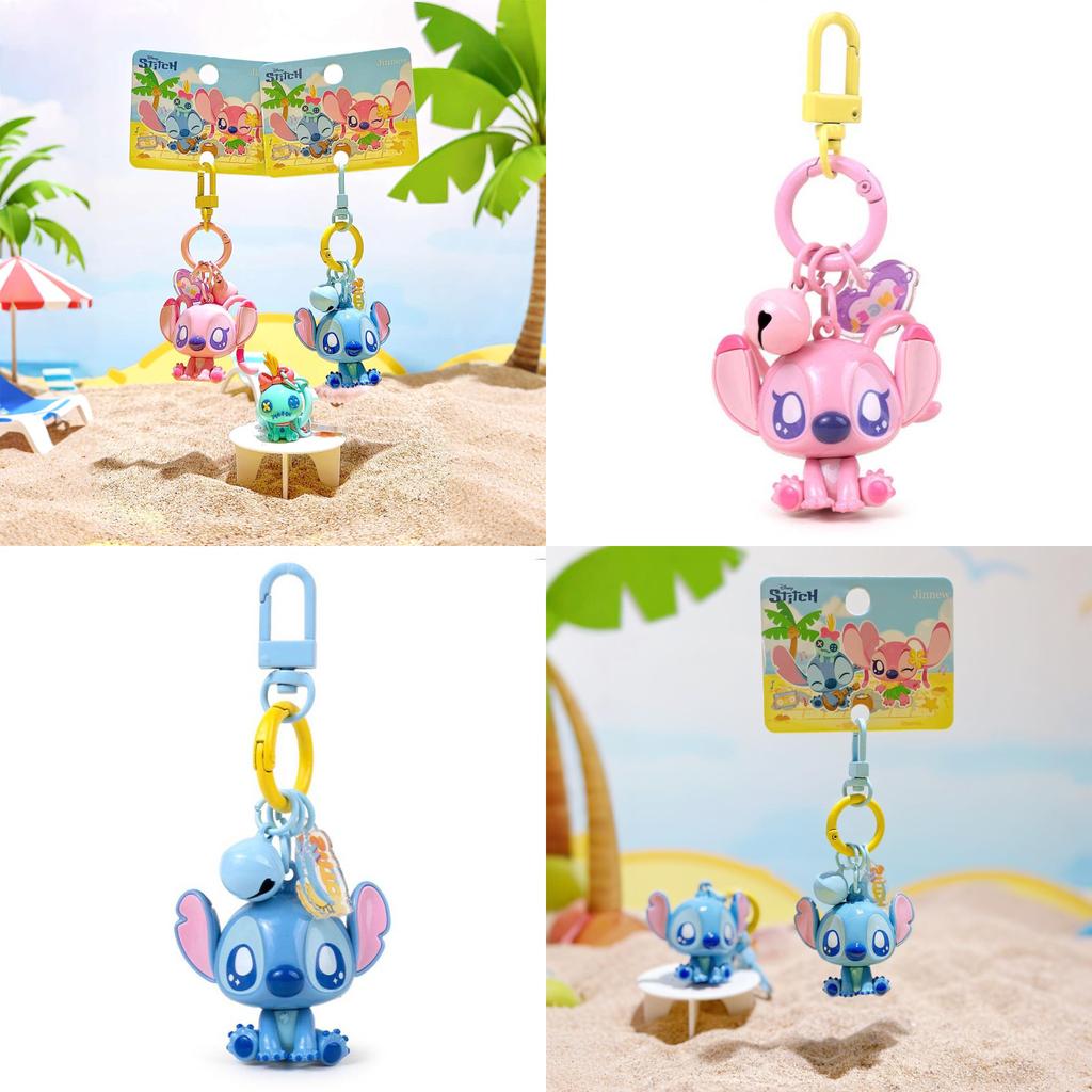 Porte-clés d'été Stitch avec breloque en PVC pour enfants et collectionneurs