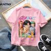 Kpop Demon Hunters Cartoon Tee Shirt Harajuku Cool Kids T-shirts Cotton Summer Tops Saja Boys Outfits Gift Baby Girl Boy Clothes
