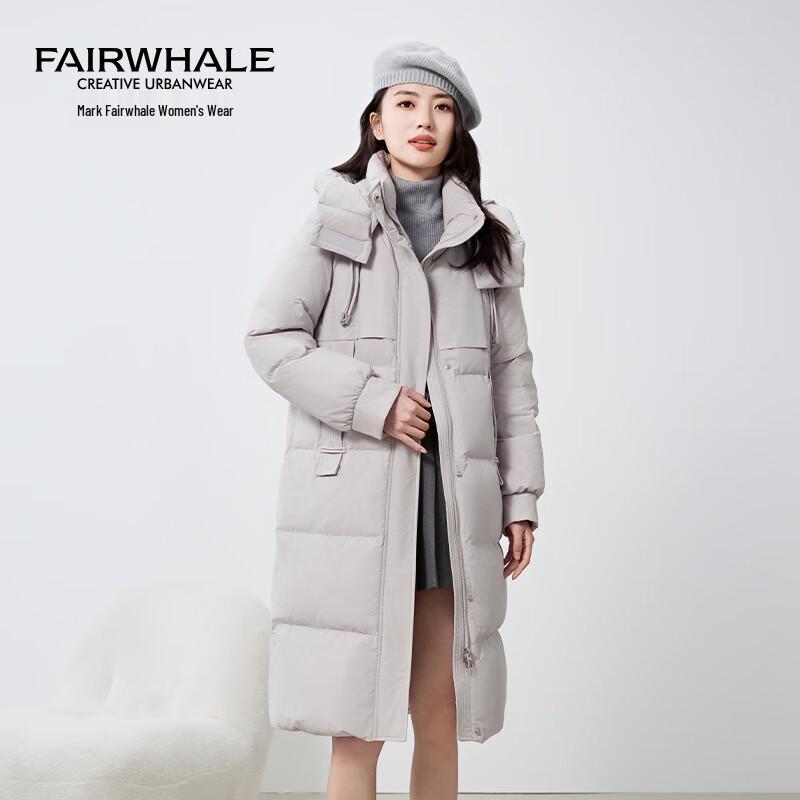 

Женский пуховик средней длины свободного кроя со съемным капюшоном Mark Fairwhale L