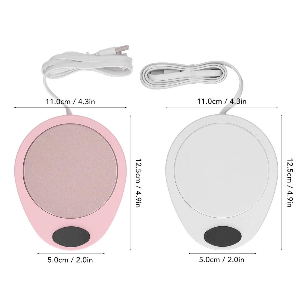 USB Mug Warmer Plate USB Mug Warmer Constant Temp Waterproof Adjustable Electric Beverage Heating Plate for Ceramic Coffee Cups