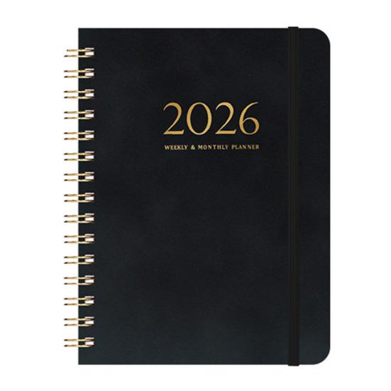2026 Weekly Monthly Planner Portable A5 Size Agenda Notepad Stylish Design Schedule Book School Supplies