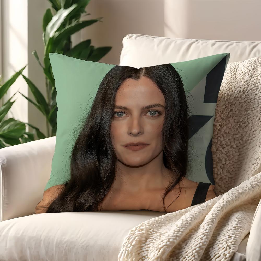 

American Actor R-Riley Keough cushion cover For Pillow Printing Sofa Decoration Home Car Room CoffeeShop Office NordicSimplicity 30cmx30cm