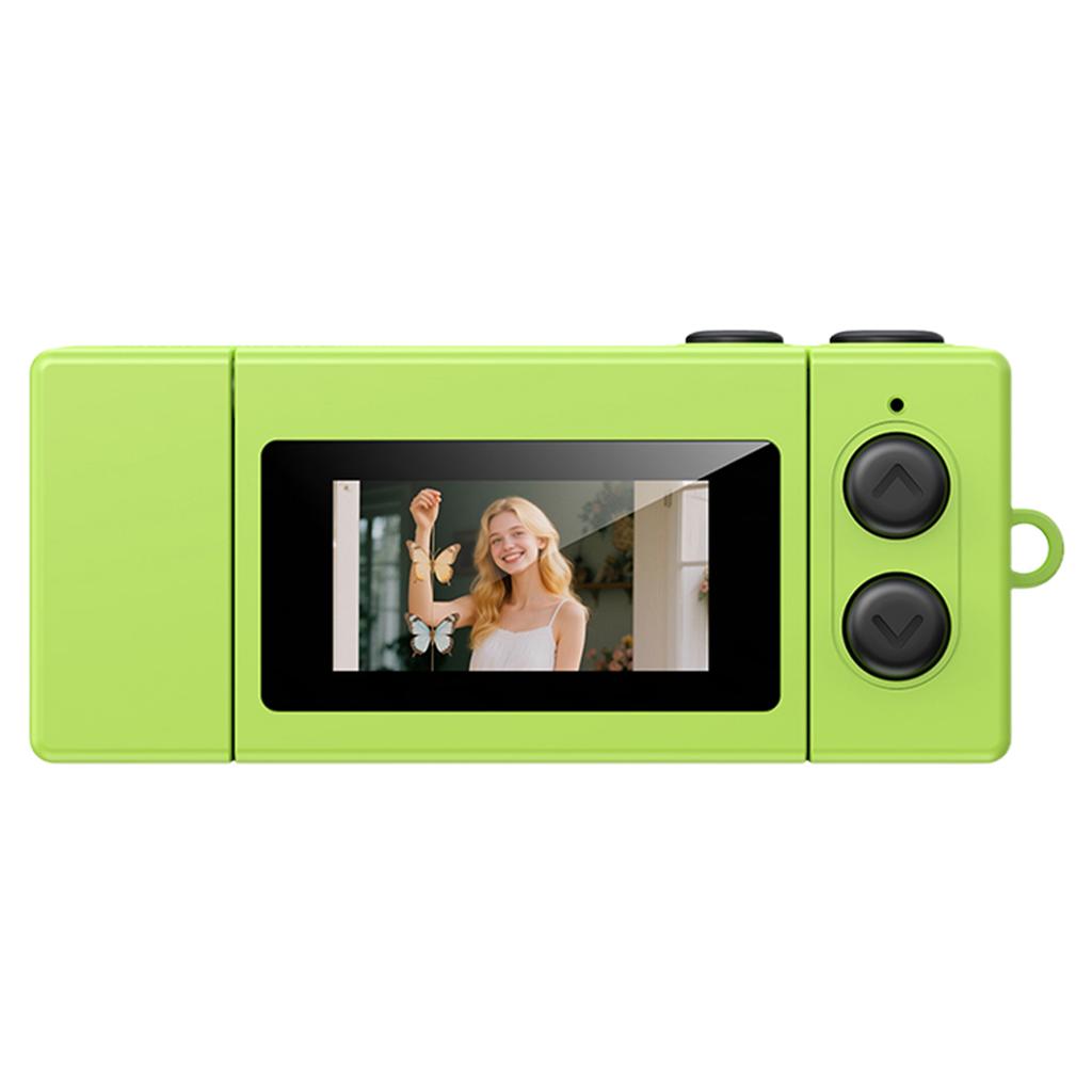 LK030 Thumb Keychain Camera 180° Flip Selfie Screen with Flashlight Multiple Filters Very Small Camcorder Audio Video Recorder