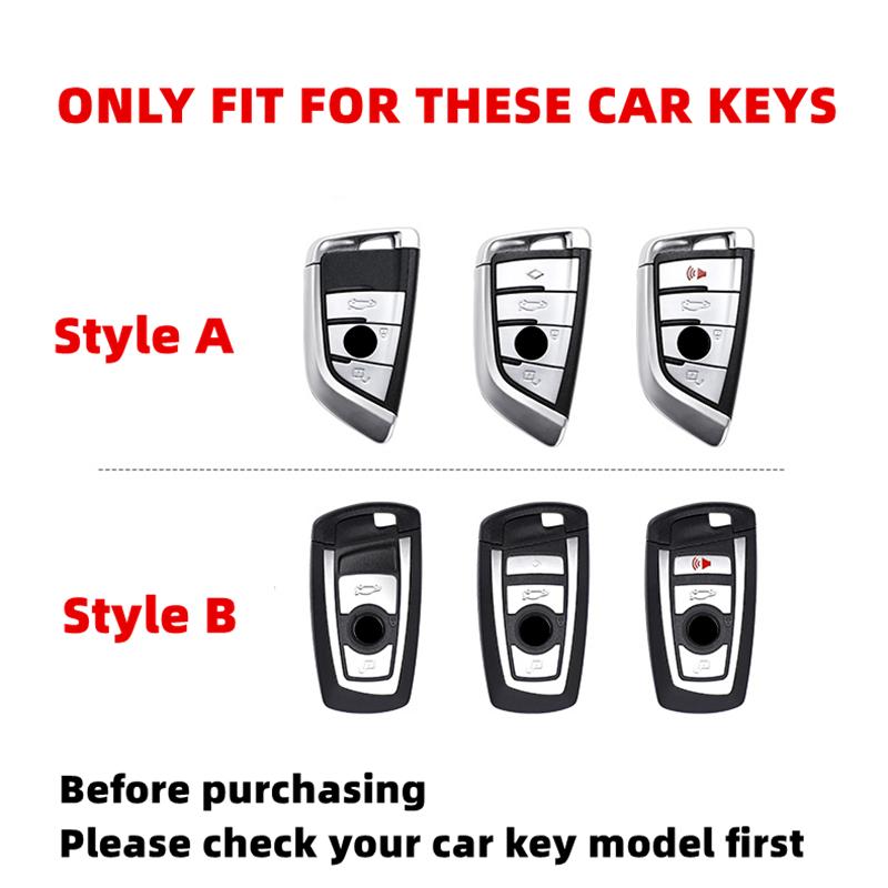 TPU Leather Car Key Case Remote Cover Shell Holder Keychain Fob for BMW 120i 225i 320i 330Li 1 2 3 Series I3 IX3 X3 X2 M3 M2 X3M