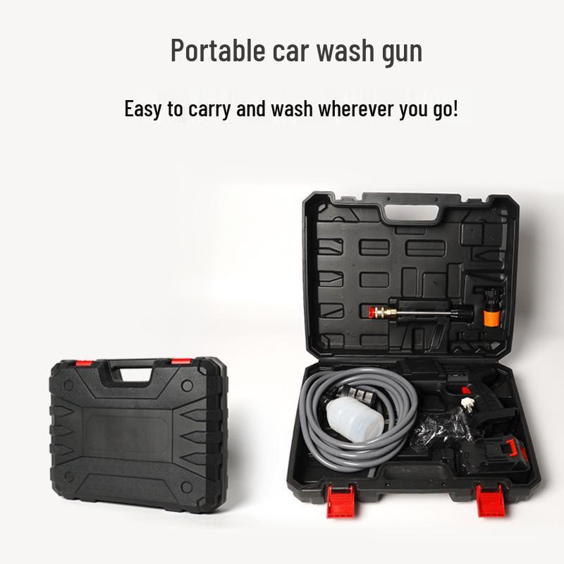 Cordless Rechargeable High-Pressure Water Gun for Car Washing