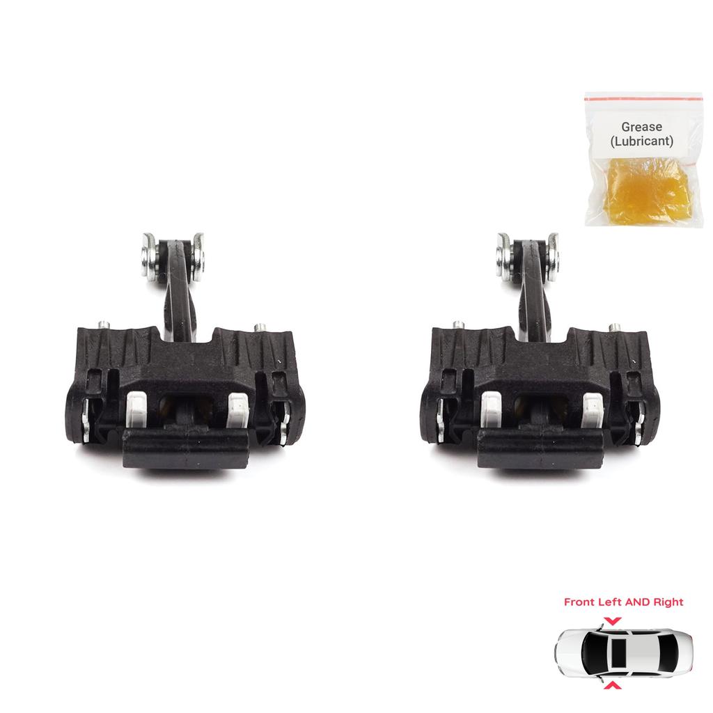 BDP759-1 2 stycken Framvänster OCH Höger Dörrstoppare Gångjärnsbroms StoppkontrollRem Begränsare för Peugeot 407 6E 6D 2004-2011 4/5 Dörr 9181J0