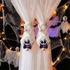 2Pcs Cartoon Halloween Curtain Ties Cute Ghost Curtain Buckles  Holiday Decoration