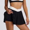 QYZJ High-Waisted Quick-Dry Pleated Skirt: Casual, Breathable, Anti-Exposure Running & Fitness Skort