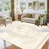 Derby County Design Crystal Velvet Rug Soft Decorative Mat for Bedroom Entrance