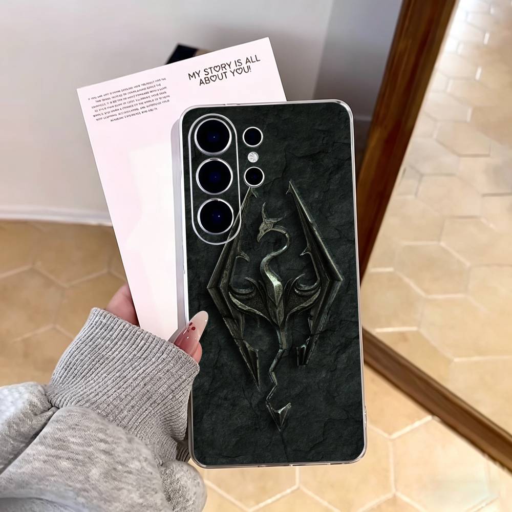 The Elder Scrolls- TES Phone Case For Samsung S25,S24,S21,S22,S23,S30,Ultra,S20,Plus,Fe,Note,10,9,5G Transparent Cover Samsung S10