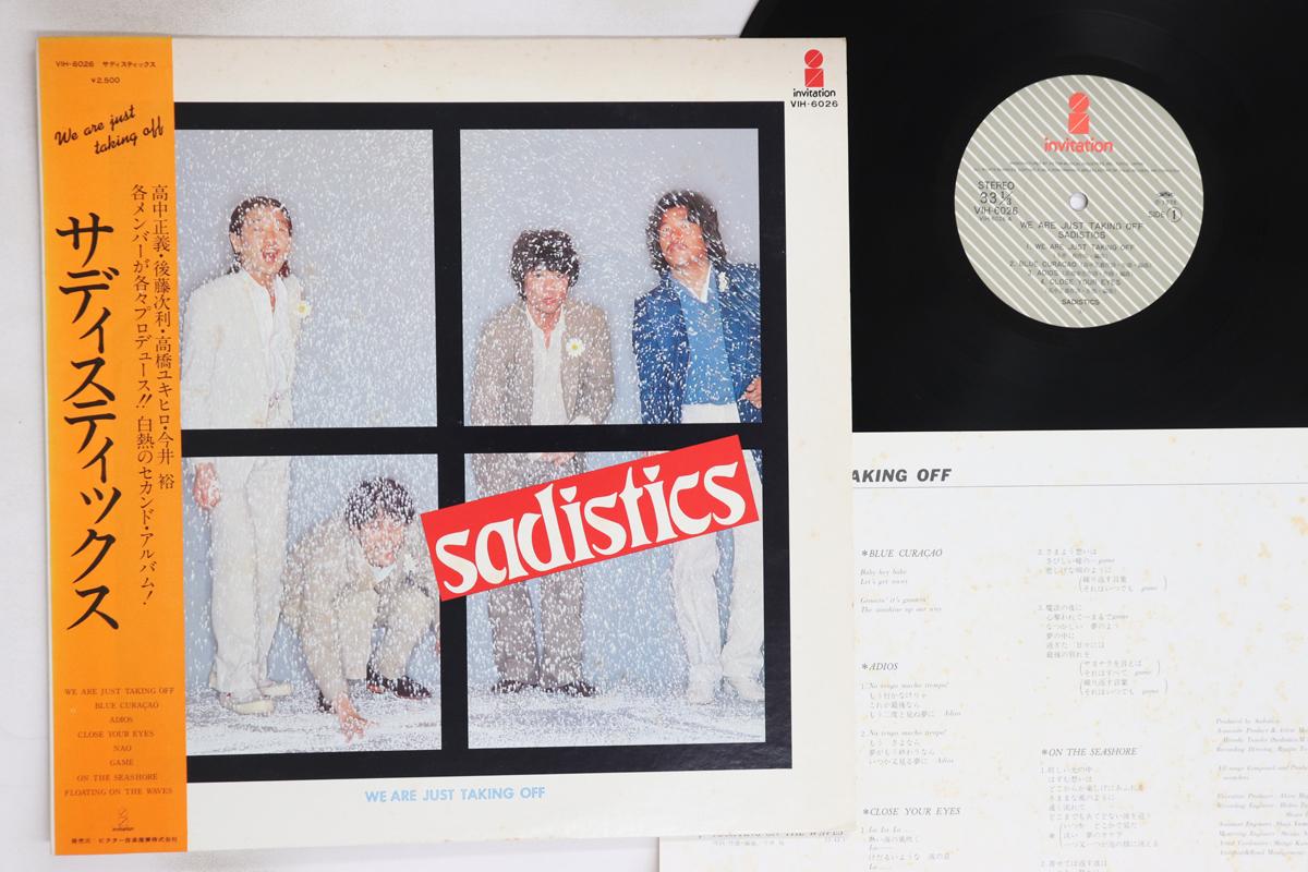

LP Record SADISTICS - We Are Just Taking Off VIH6026 INVITATION 1978 Japan Obi Japanese Pop/Rock Used
