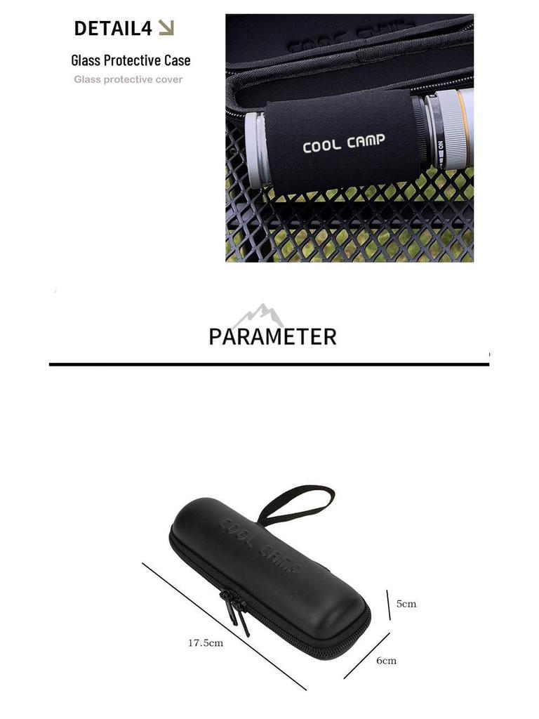 Portable Gas Lamp & Shade Protective Storage Bag - Drop-Proof EVA Camping Accessory