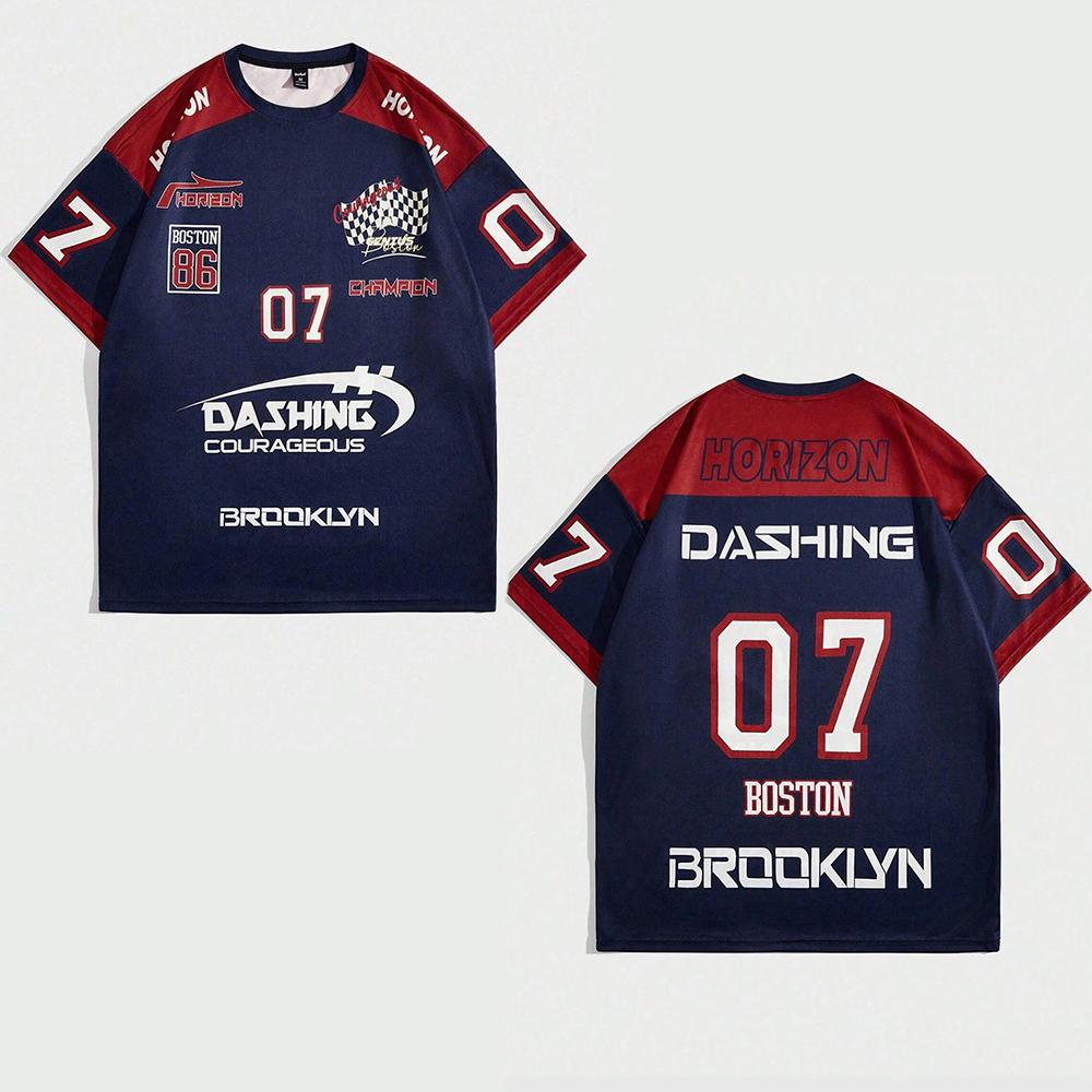 

Мужская футболка с 3D-принтом, спортивная одежда в ретро-спортивном стиле, мужская спортивная футболка с круглым вырезом, быстросохнущая, удобная и дышащая L