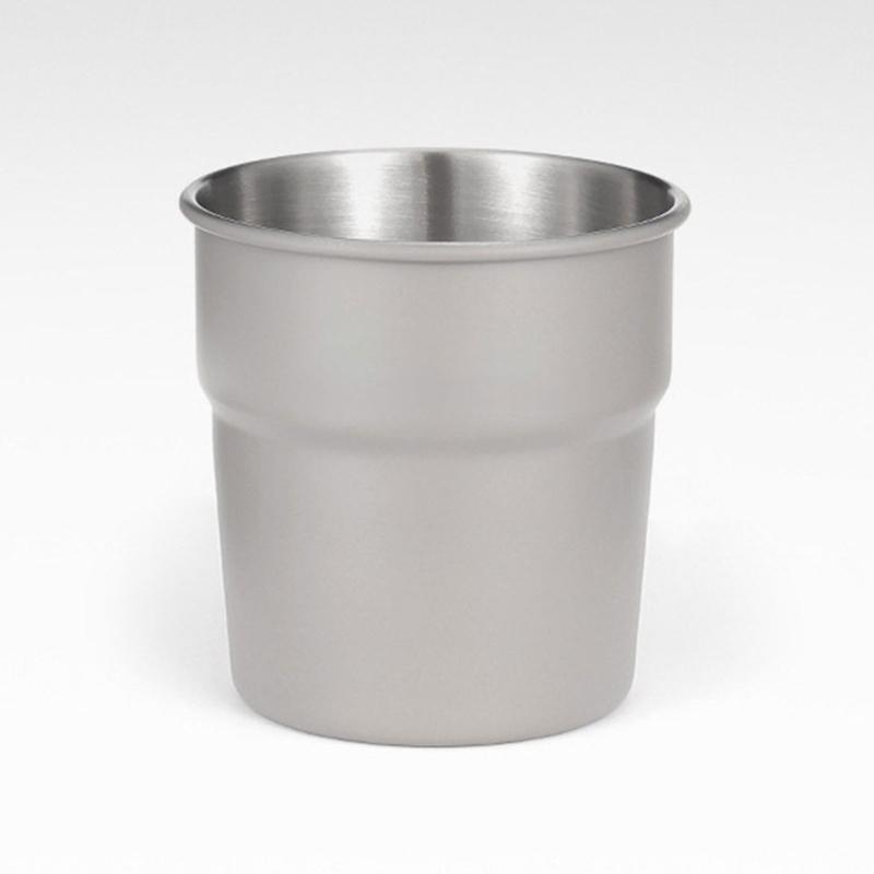 5/6pcs Stackable Camping Water Cup 300ml Teas Coffees Milk Beer Mug Stainless Steels Drinking Cups Outdoor Travel Cups