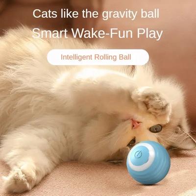 Cats Toy Cats Ball Rechargeable Resistant and To Pet Bite Relieve Rolling Home. Boredom Gravitational Supplies Products Toys