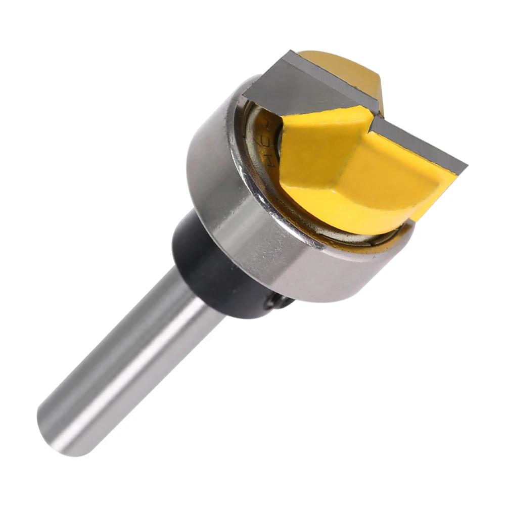 6mm shank Trim Router Bit - Bottom Cleaning 3/4"W X 1/4"H Woodworking cutter Tenon Cutter for Woodwork 1/4" Shank Template