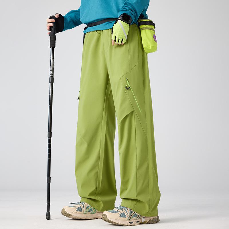 Unisex Purple Soft Shell Ski Pants: Warm, Cold-Resistant, Wide-Legged, Straight-Legged, Casual, Loose-Fit Mountaineering Pants. S