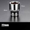 1pc 8-32mm Hex Socket Wrench Head Set 1/2 Short Long Socket Deep Nut Driver Sleeve Spanner End Ratchet Tool With Holder