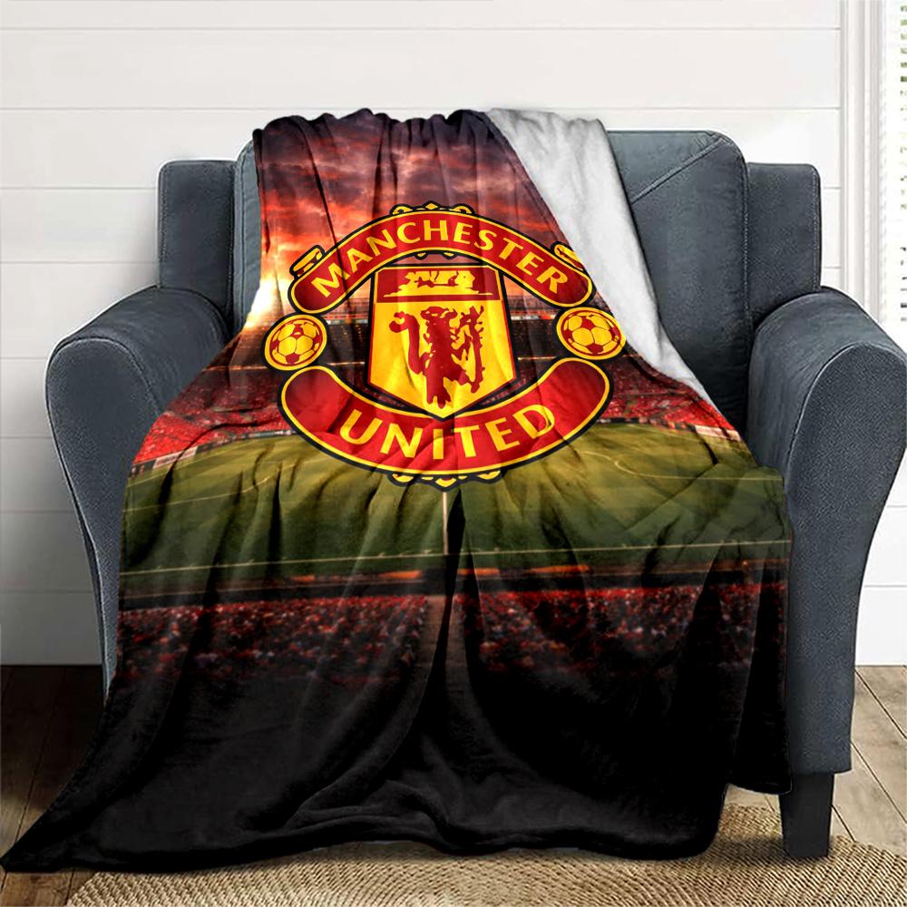 Manchester Blanket Ultra-Soft Perfect for Bedding Couch Office Chair for All Occasions Modern Style Gifts For Family Or Friends
