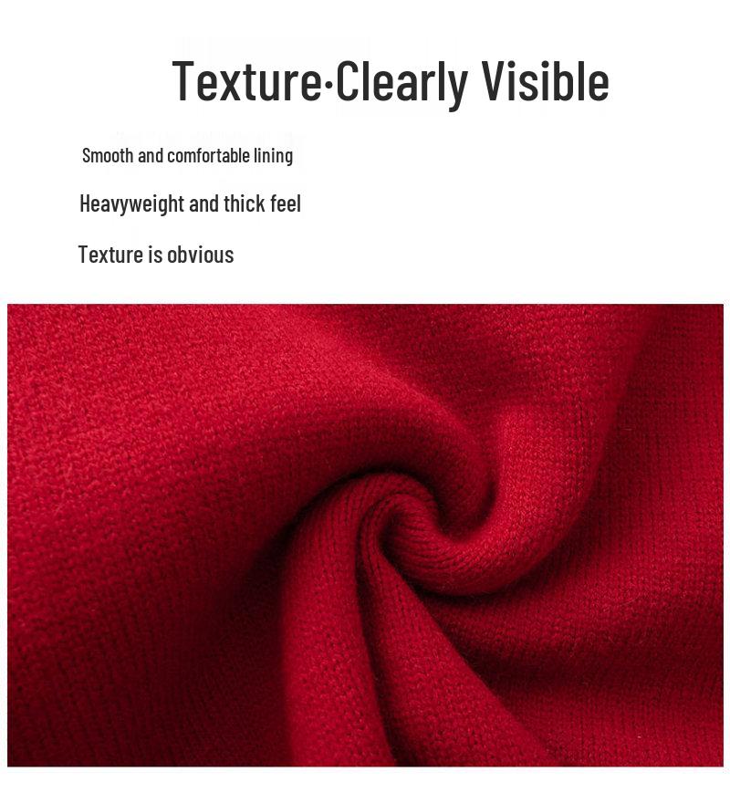 Pull en tricot pour homme à col semi-haut Hiver 2025