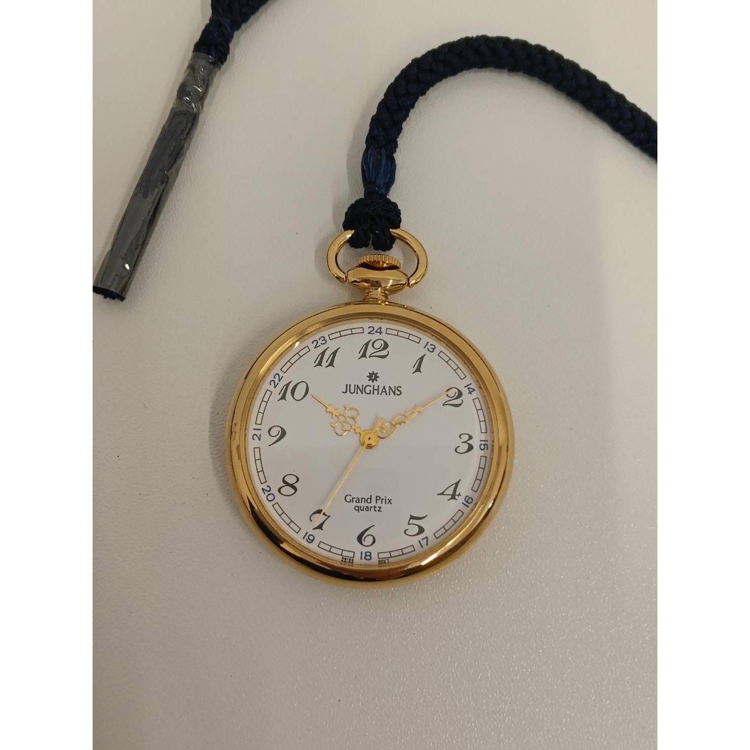 Used [Used item] JUNGHANS Grand Prix quartz pocket watch quartz gold watch current item