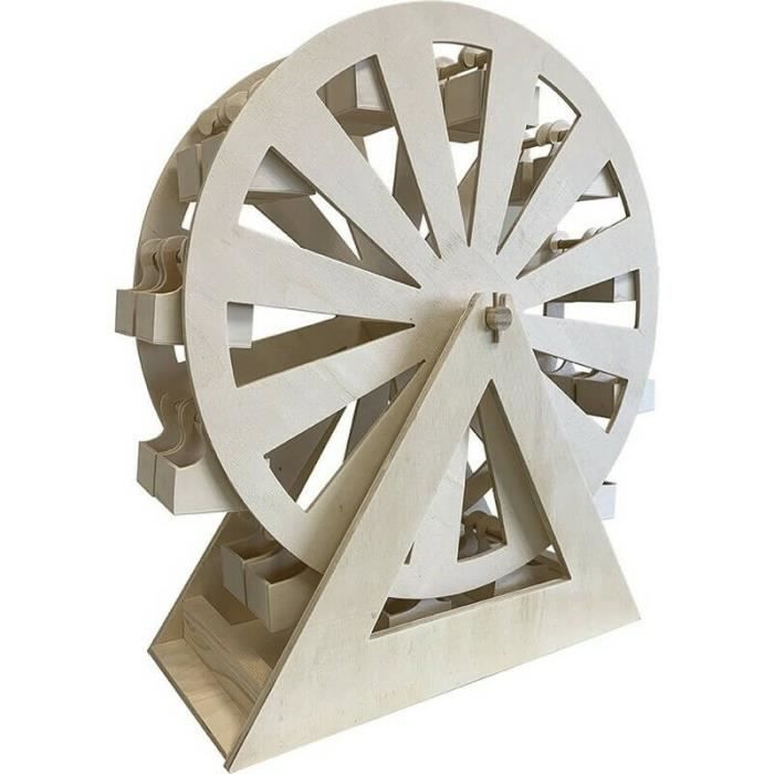 Calendrier de l'Avent - ARTEMIO - Grande roue - 58cm - Bois - Design contemporain