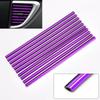 New 10 PCS Car Air Conditioner Outlet Decorative Soft Strip Accessories Auto Interior Grille Decorative Strip Universal U-shaped