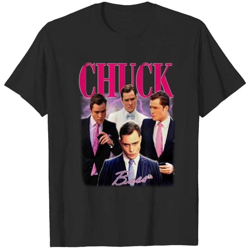 Vintage Chuck Bass Shirt Retro 90s Chuck Bass Gossip Girl TShirt For Men Women Unisex T-Shirt M