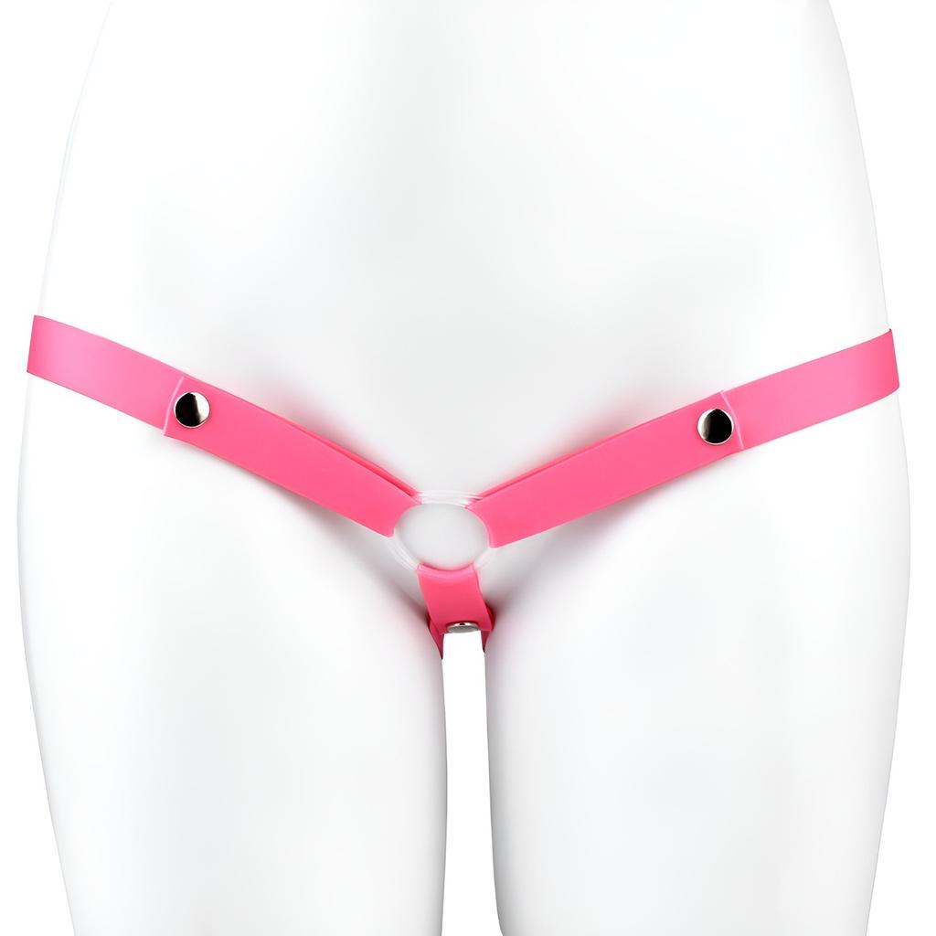 Wearable Adjustable Elastic Strap Support Belt for Chastity Device Penis Cage Holder Buttons Tightness Accessories