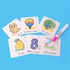 New Montessori Reusable Magic Water Drawing Book for Kids Coloring Picture Card Recognition Painting Board Educational Toys