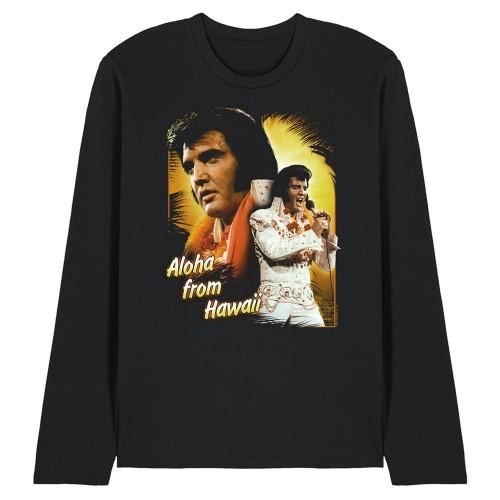 Elvis Presley Unisex Adult Aloha From Hawaii Long-Sleeved T-Shirt
