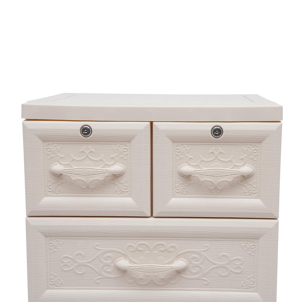 5 Layers Storage Cabinets 6 Drawer Moveable Cabinet Storage Organizer White Great Home Decor For Bedrooms, Living Rooms, Studies