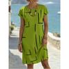 Women's Loose Casual Round Neck Short Sleeve Dress