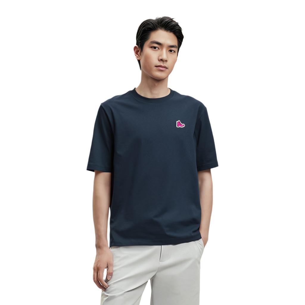 Timberland T Shirts Unisex Dark Sapphire Crew Neck Moderate Straight Fit A5Z5U-433